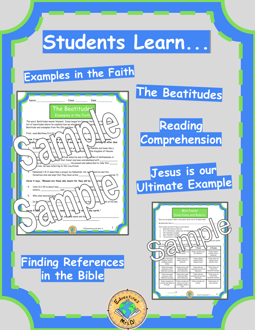 The Beatitudes: Examples in the Faith