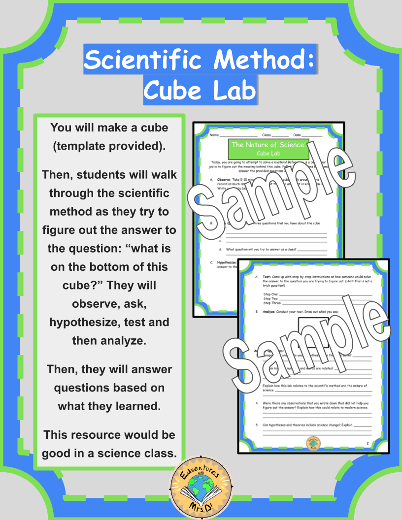 The Scientific Method: Cube Lab