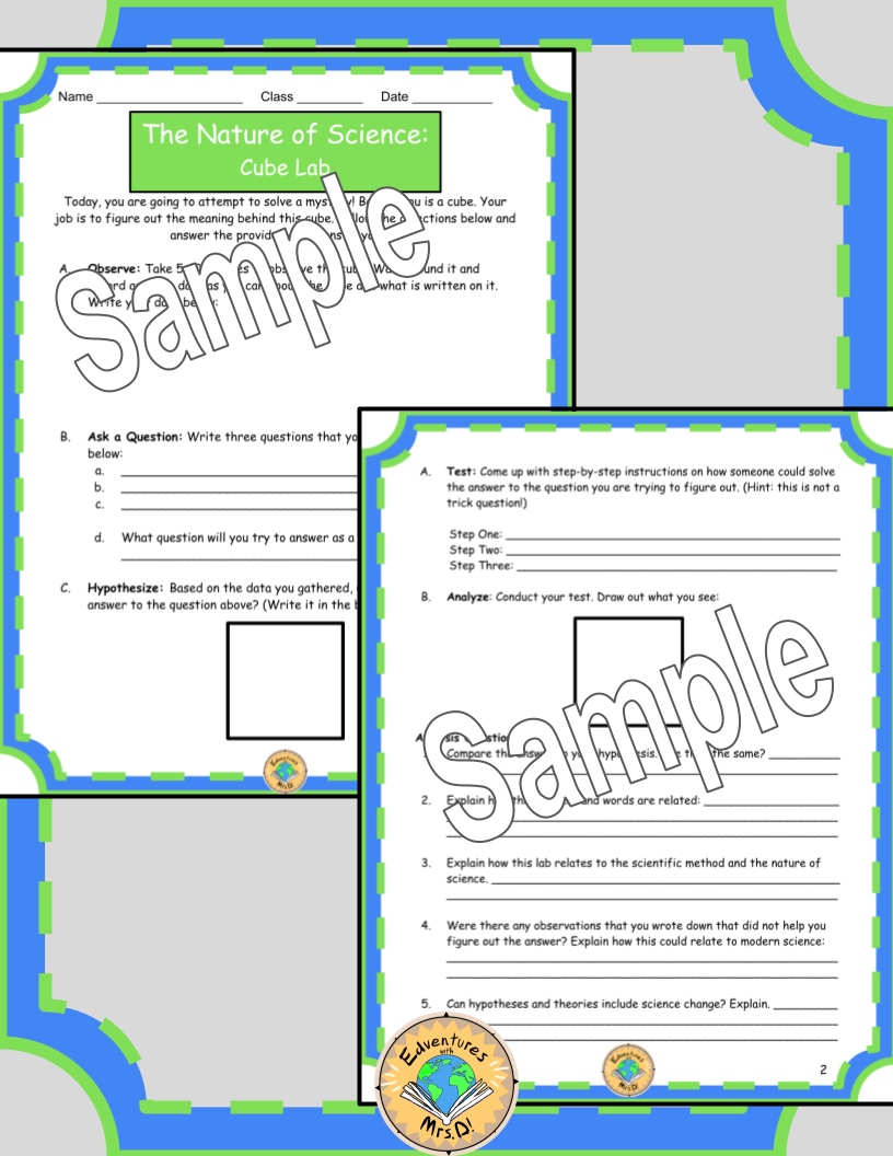 The Scientific Method: Cube Lab