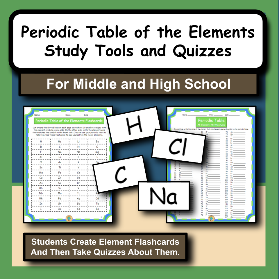 Periodic Table of the Elements Study Tools and Quizzes