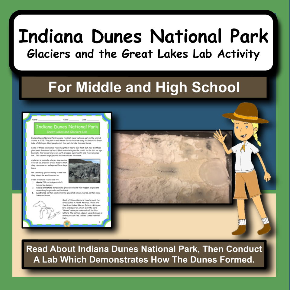 Indiana Dunes National Park Lab Activity: Glaciers and the Great Lakes Lab