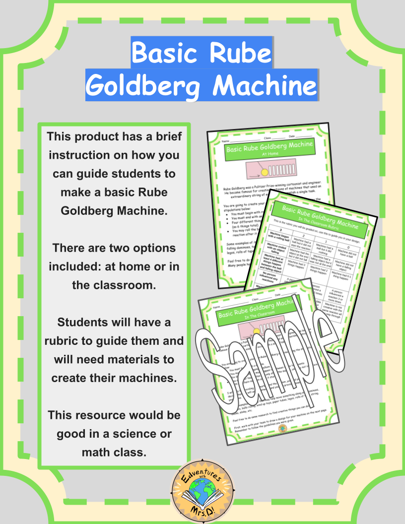 Basic Rube Goldberg Machine STEM Activity