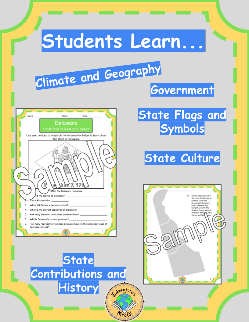 Delaware Research Packet and Project Rubric