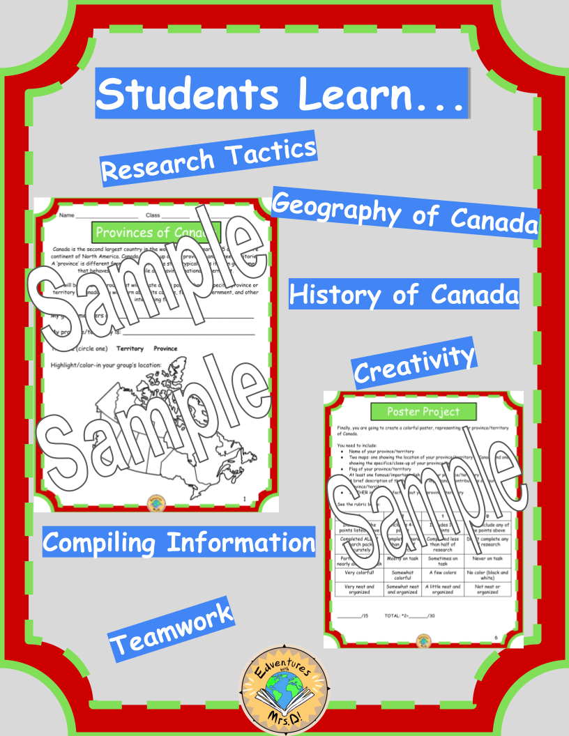 Provinces of Canada Research Project