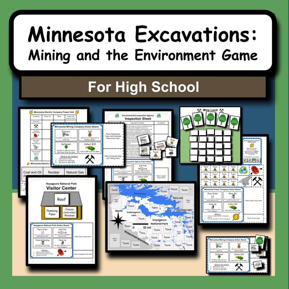 Minnesota Excavations: Mining and the Environment Game