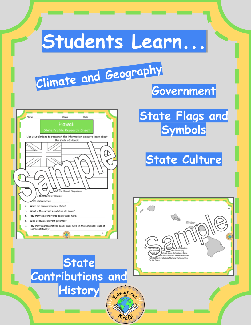 Hawaii Research Packet and Project Rubric