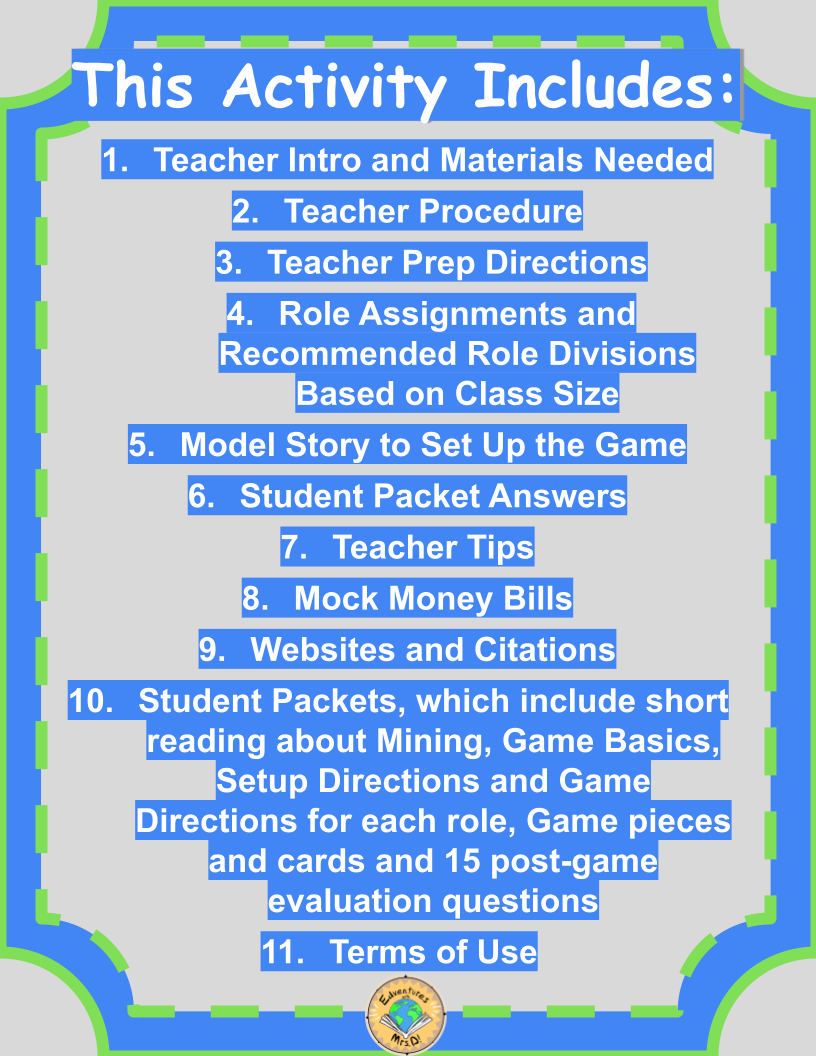 Minnesota Excavations: Mining and the Environment Game