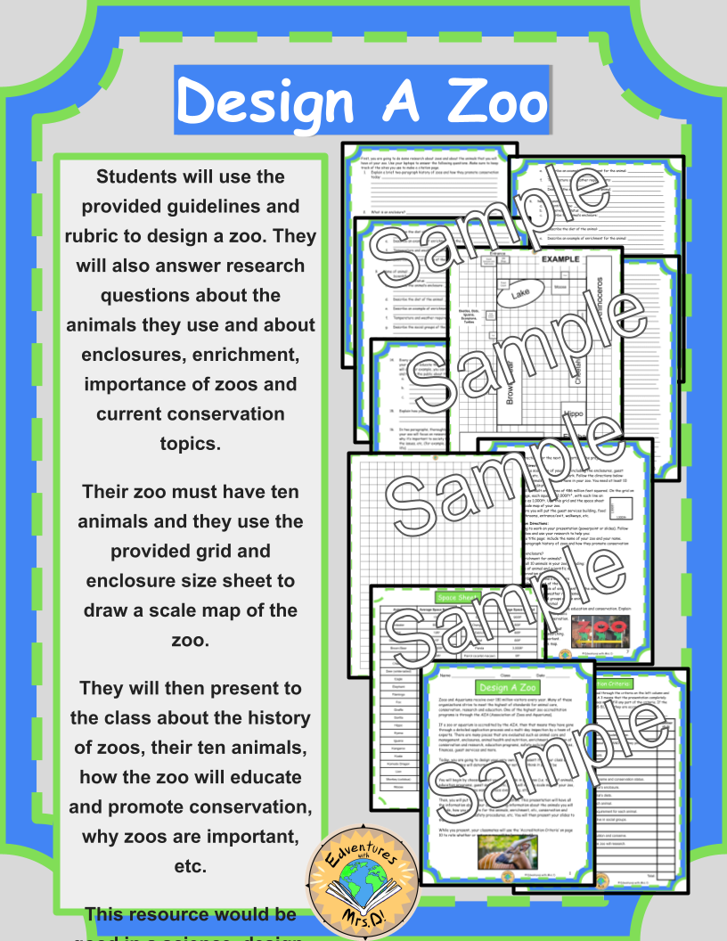 Design A Zoo: Animals, Enclosures, Conservation and More!