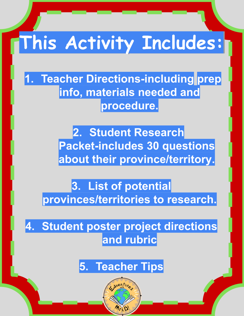 Provinces of Canada Research Project