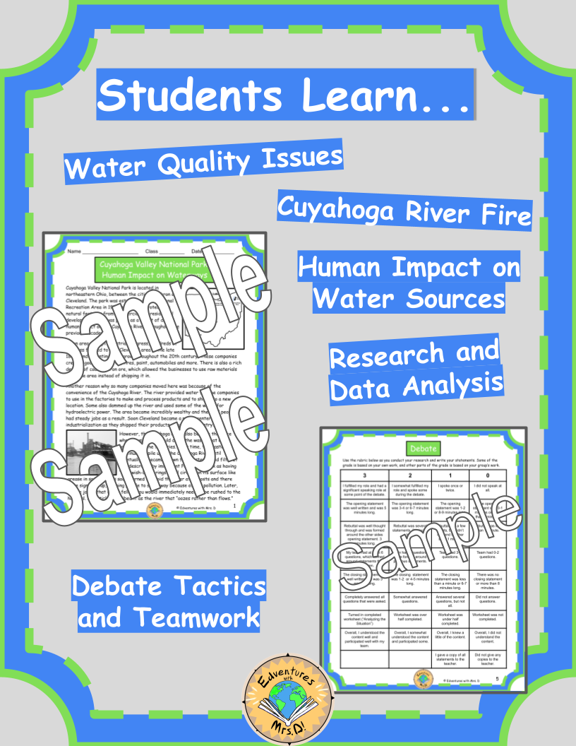 Human Impact on Water: Reading and Debate Activity in Cuyahoga Valley National Park