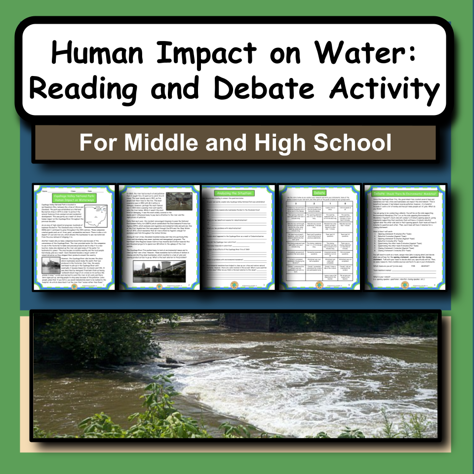 Human Impact on Water: Reading and Debate Activity in Cuyahoga Valley National Park
