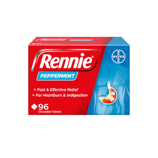 Rennie Peppermint Chewable Tablets - 96