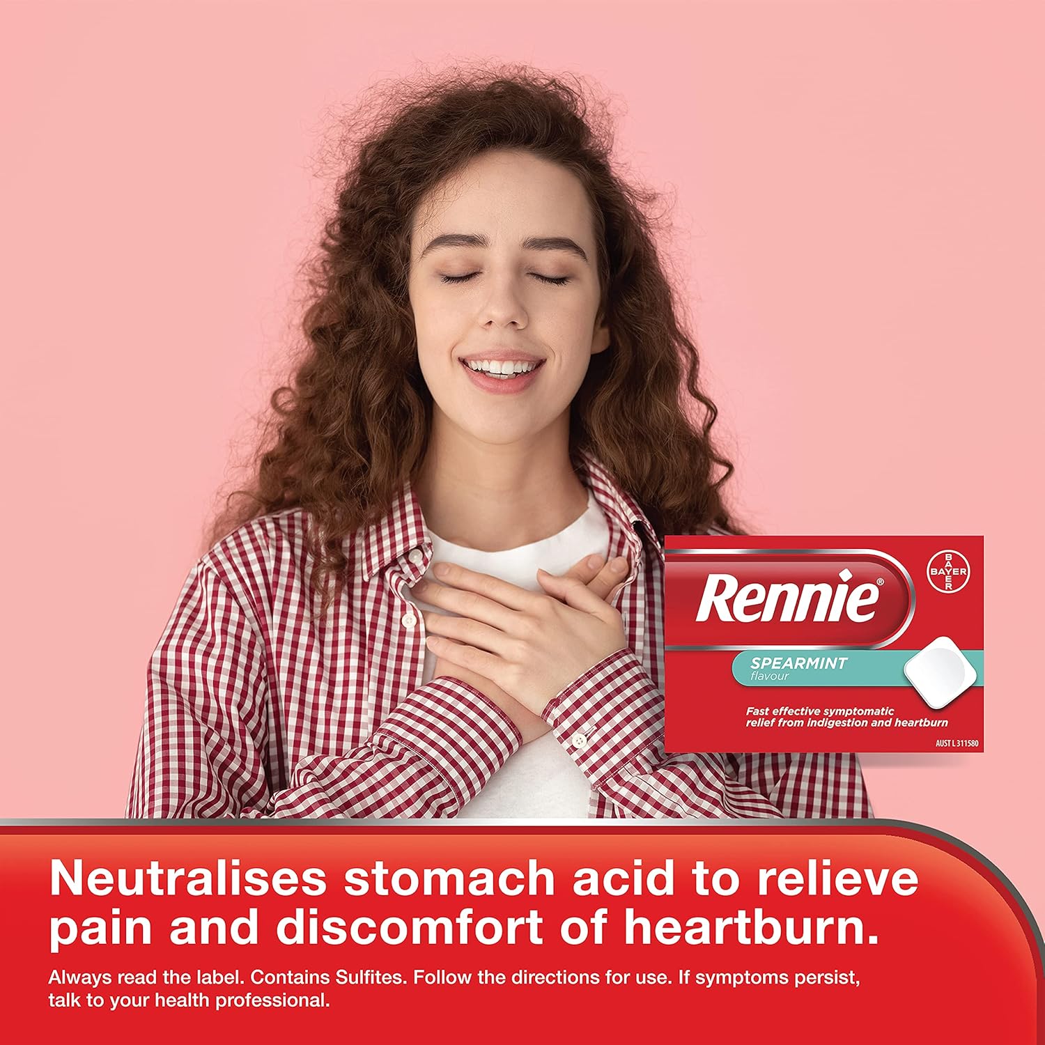 Rennie Peppermint 72-Tablets