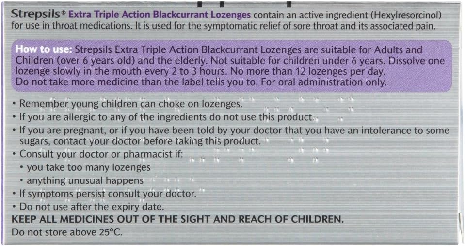 Strepsils Blackcurrant 24-Lozenges