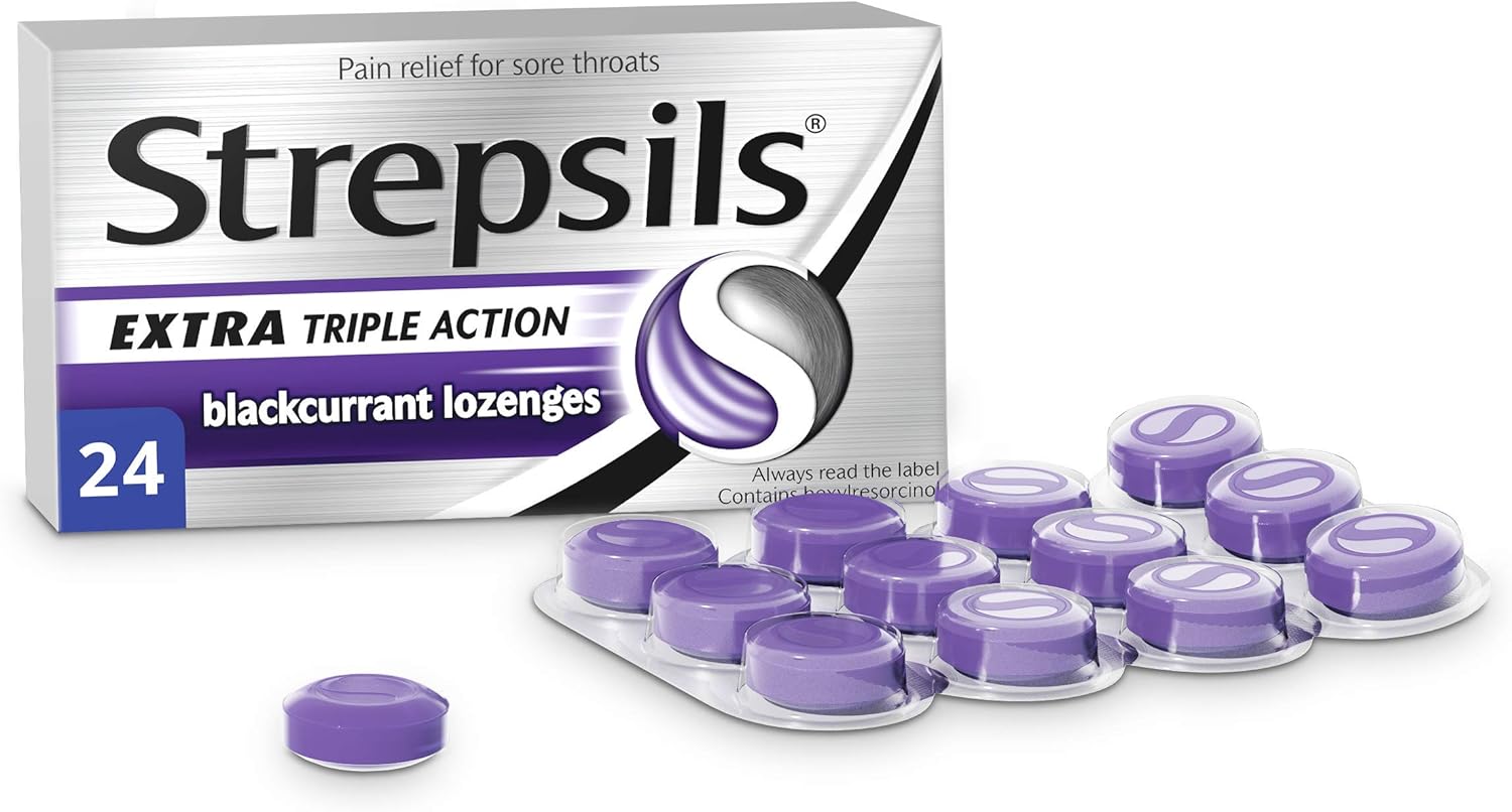 Strepsils Blackcurrant 24-Lozenges
