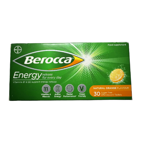 Berocca Energy Orange Flaveor 30-Tablet