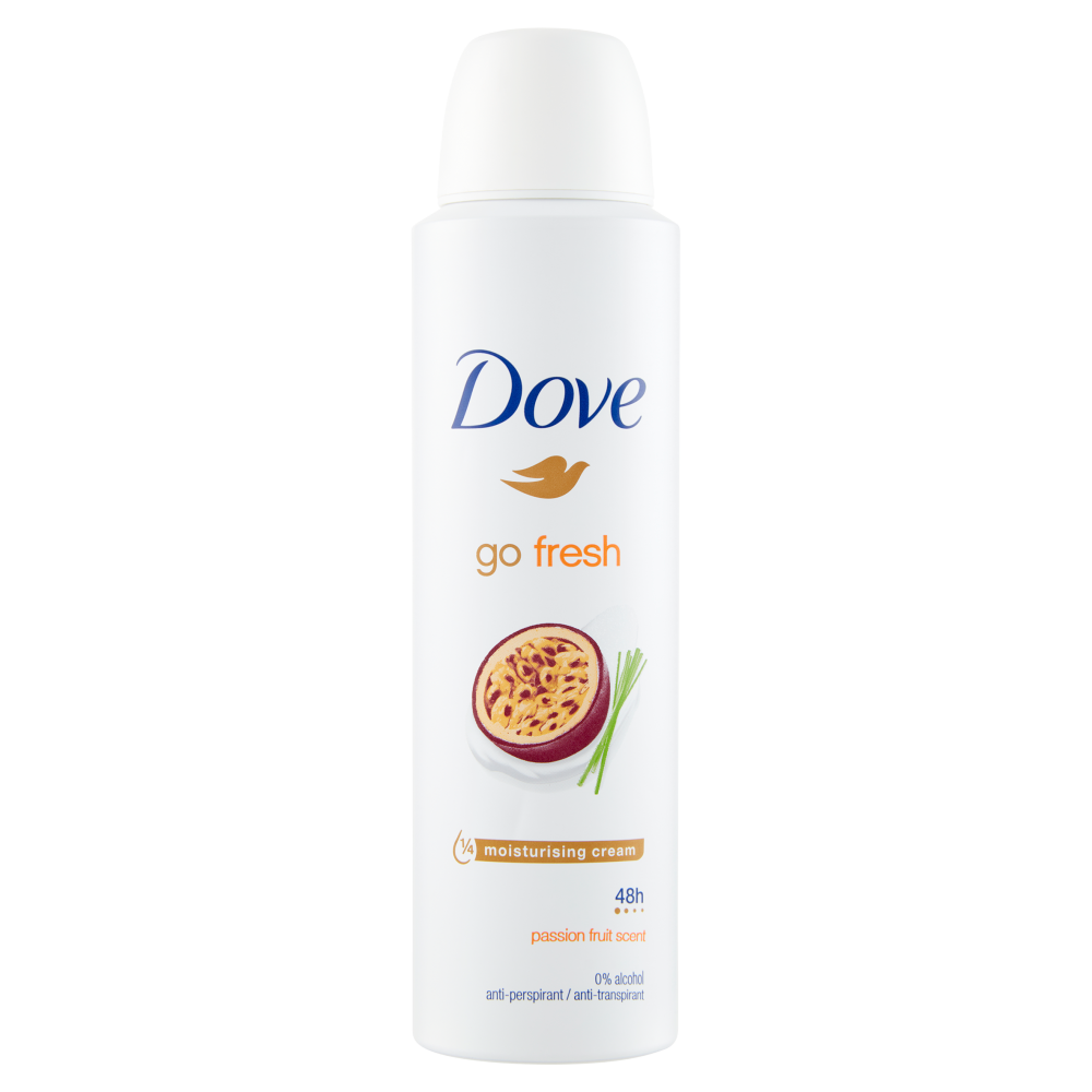 Dove Go Fresh Passion Fruit Antiperspirant Body Spray 150ml