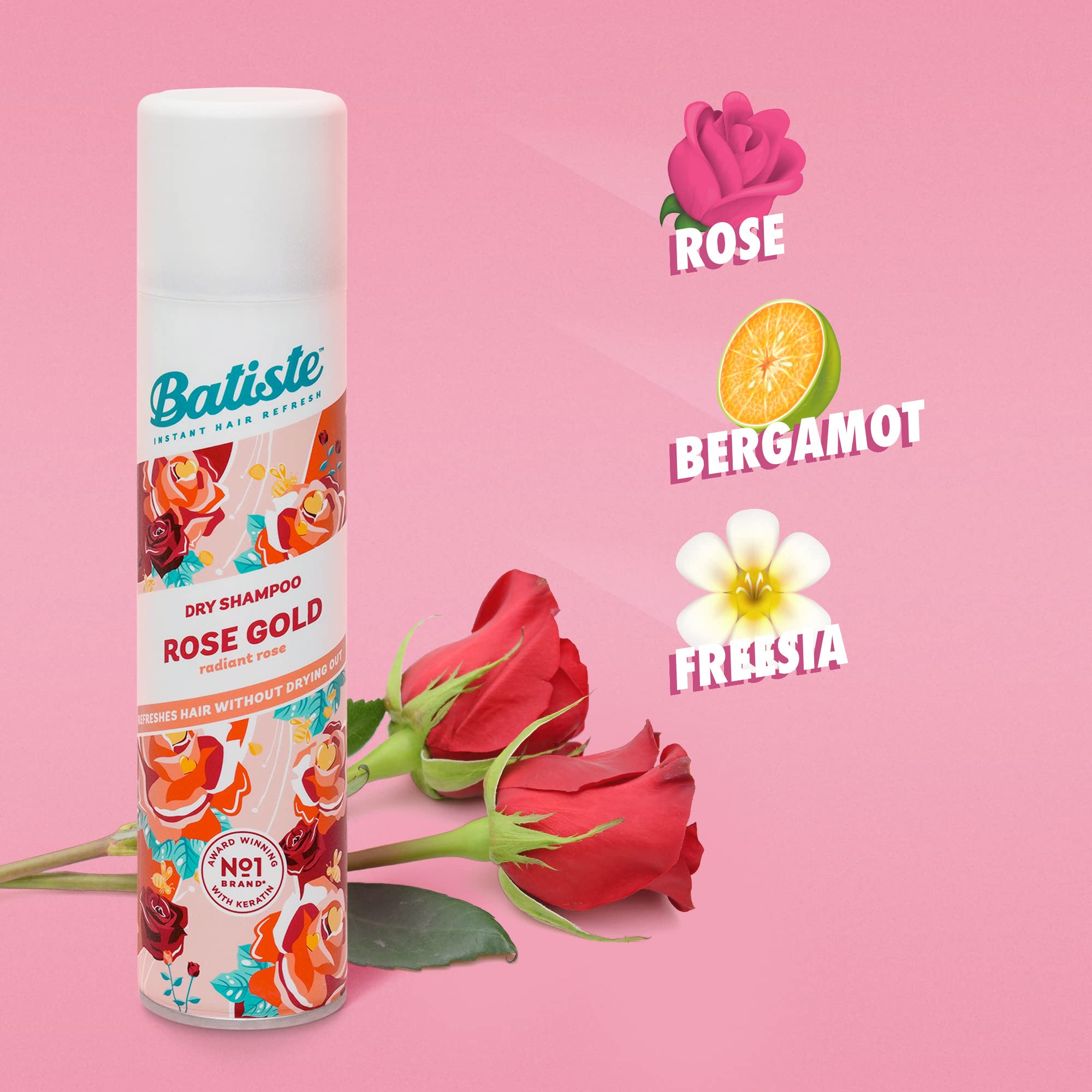 Batiste Dry Shampoo Rose Gold 3.81oz - 6 Pack