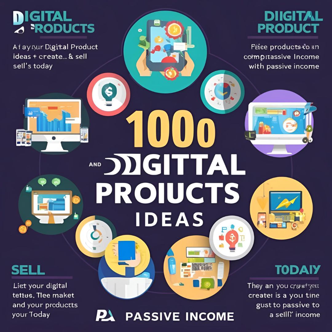 1000 Digital Products Ideas To Create And Sell Today For Passive Income