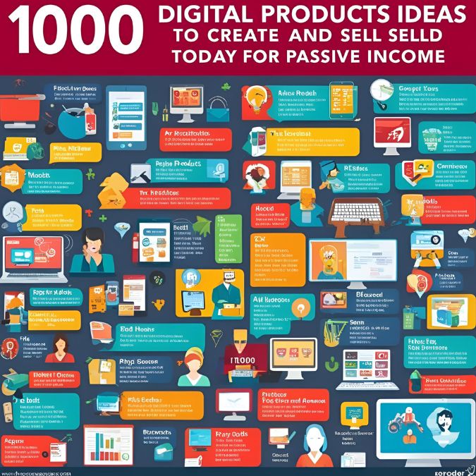 1000 Digital Products Ideas To Create And Sell Today For Passive Income