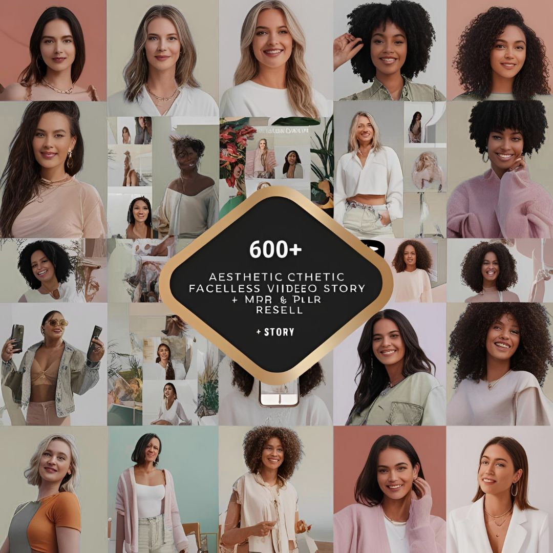 6000+ Aesthetic Faceless Video Reels + Story MRR & PLR resell | Affiliate Marketing, Email, Social Media mrr DFY Instagram Templates Digital