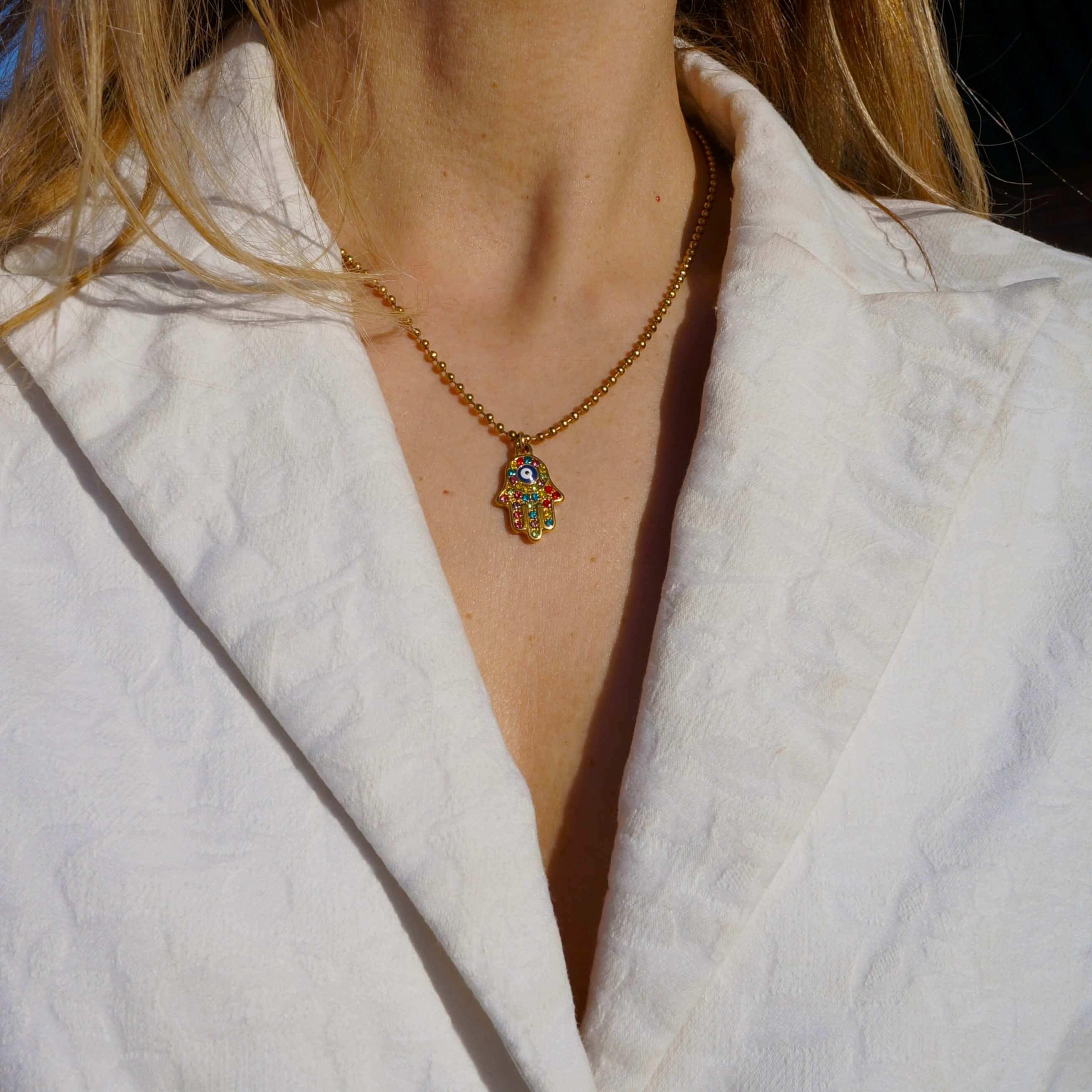 Hamsa Hand Necklace
