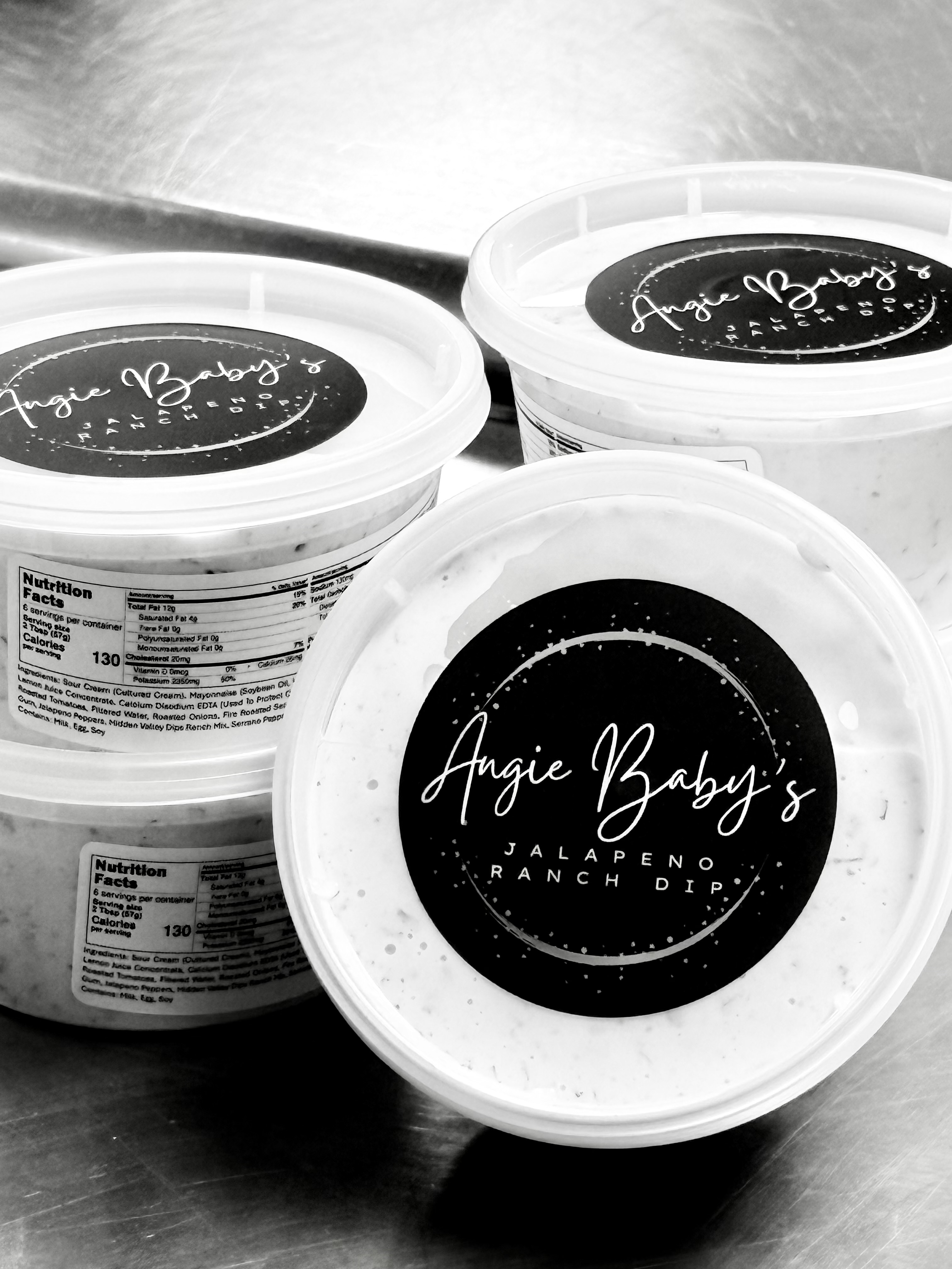 4 oz. of Angie Baby's Jalapeno Ranch Dip