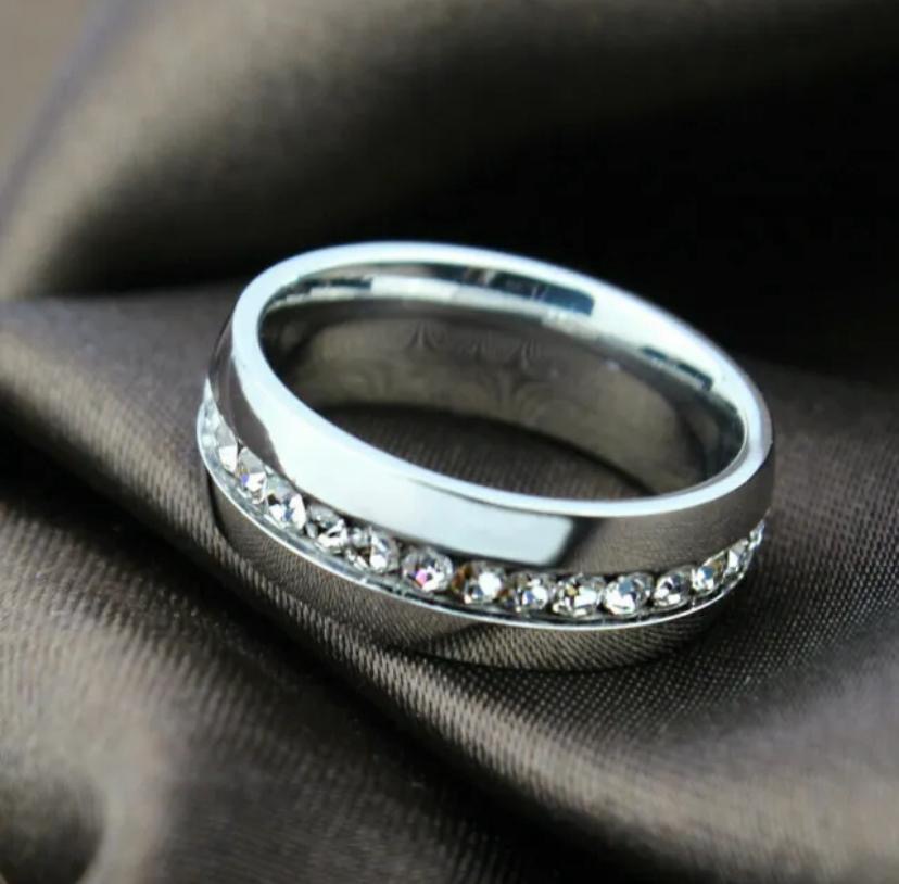 Silver Diamond Ring