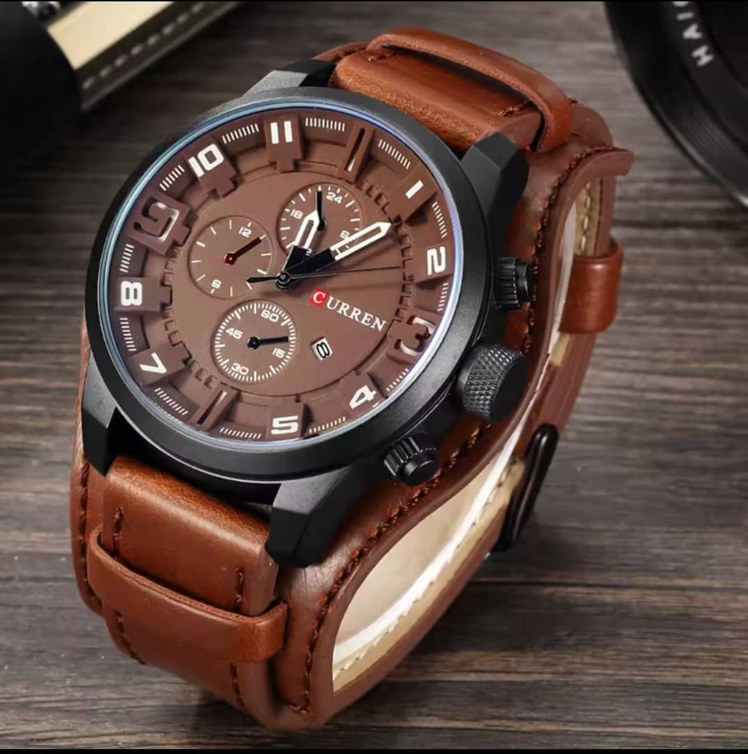 new watches CURREN Luxury Brand Men Watch Leather Strap Fashion Quartz-Watch Casual Sports Wristwatch Date Clock Relojes 8225