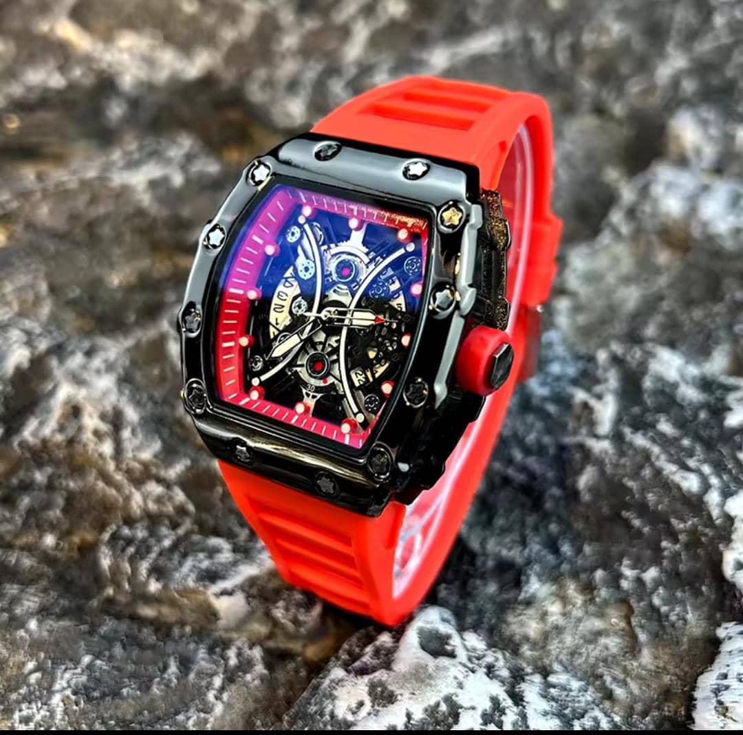 Men's Watch Light Luxury Brand Wine Barrel dial Fashionable Night Glow Sports Watch Calendar Clock Reloj L146