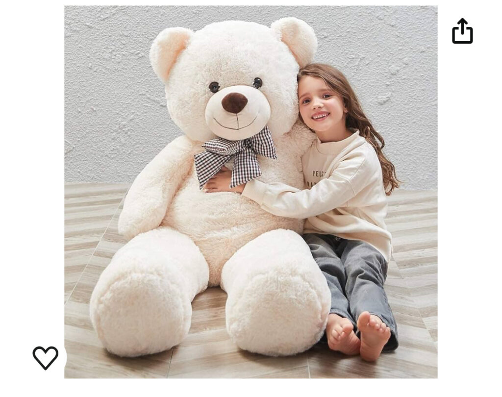 80cm Giant Teddy Bear available in different colors with free short note