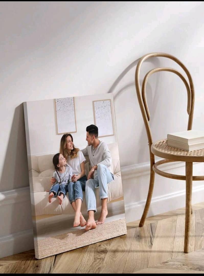 Custom Printed Photo  (30cm*40cm) is the actual  size of the frame if you want  smaller size or bigger size message on my whatsapp
