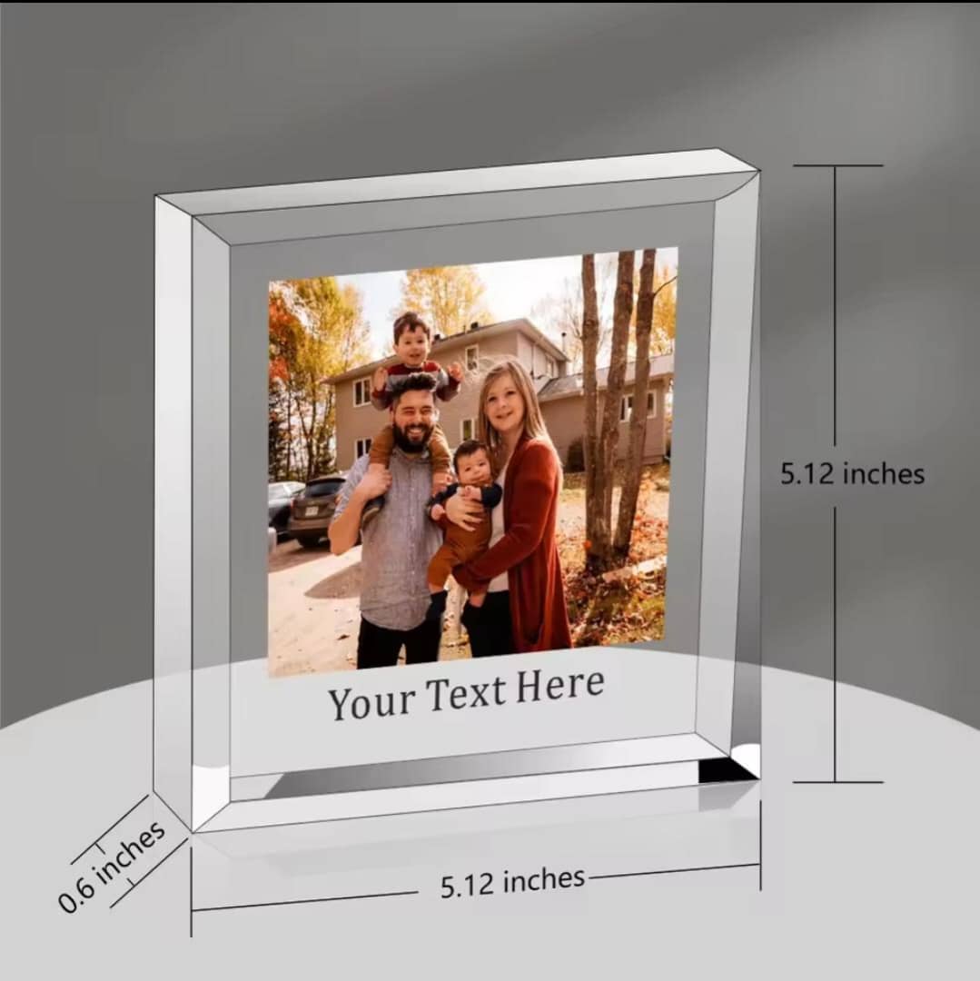 Personalized Crystal Photo Frame