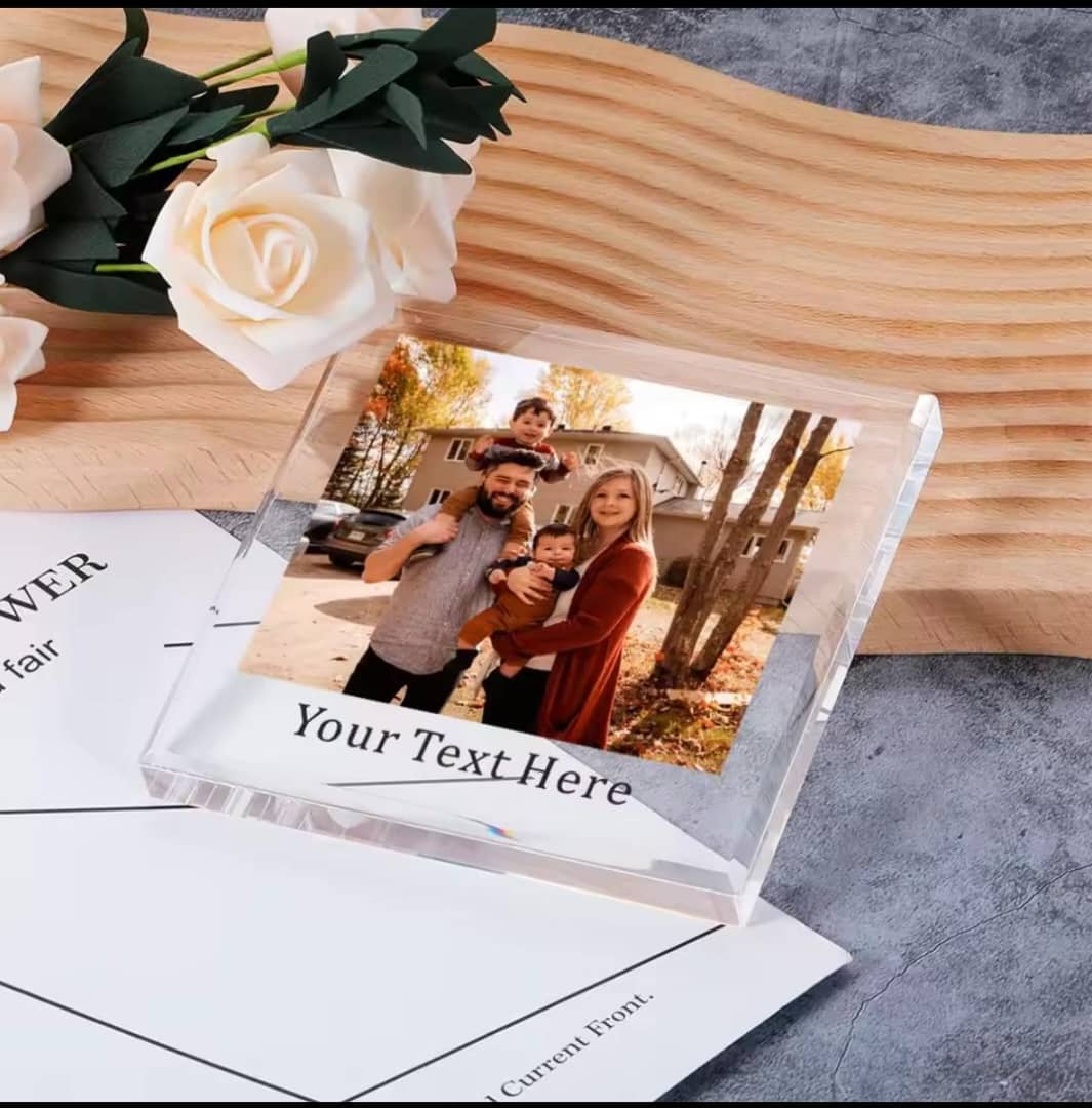 Personalized Crystal Photo Frame