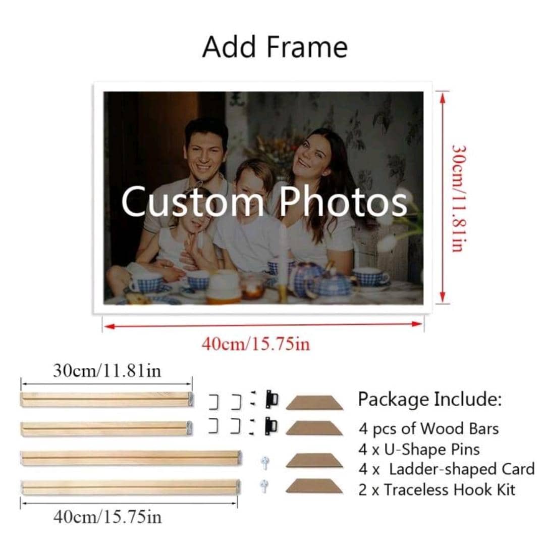 DIY Custom Photo Frame Kit ( this size is 30cm * 40cm )