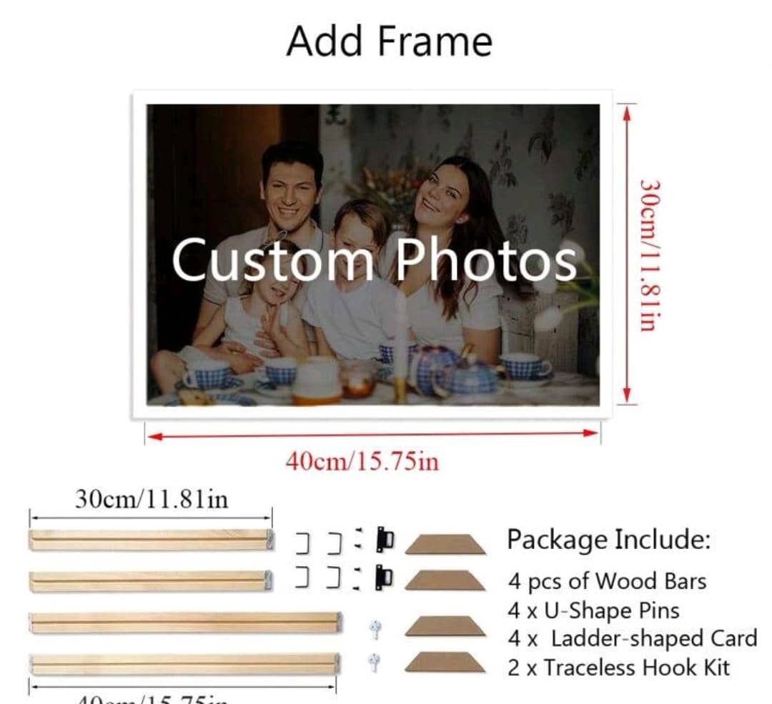 DIY Custom Photo Frame Kit ( this size is 30cm * 40cm )