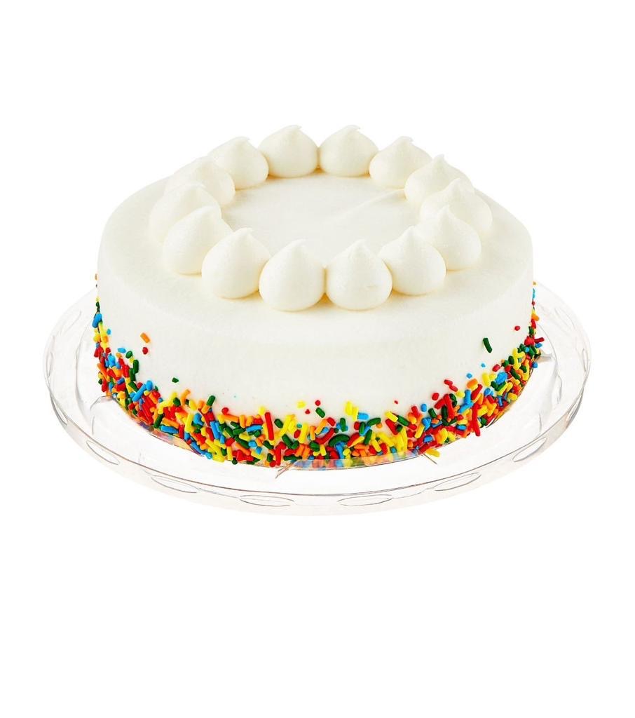Vanilla Cake with Sprinkles