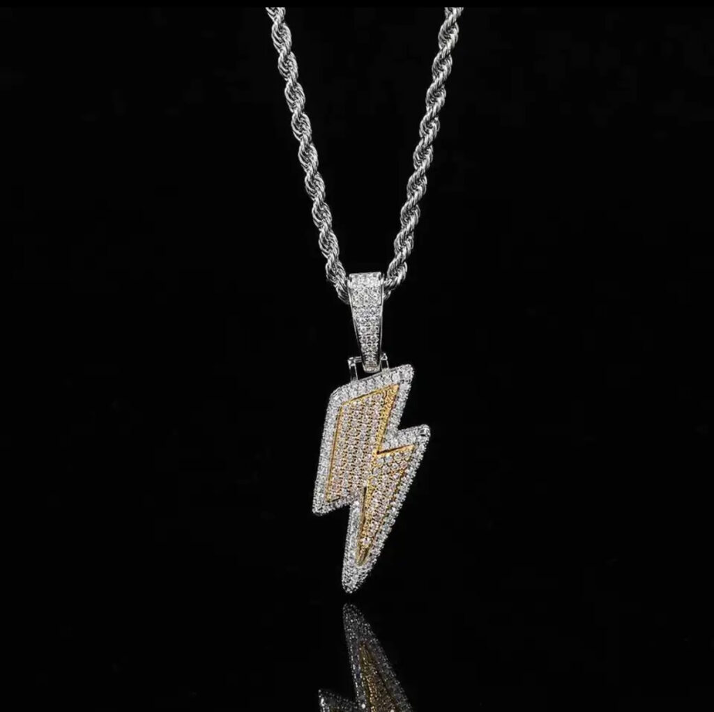 Diamond Lightning Bolt Necklace