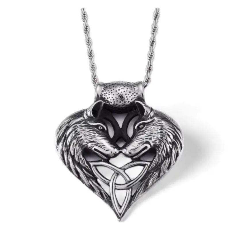 Wolf Heart Necklace
