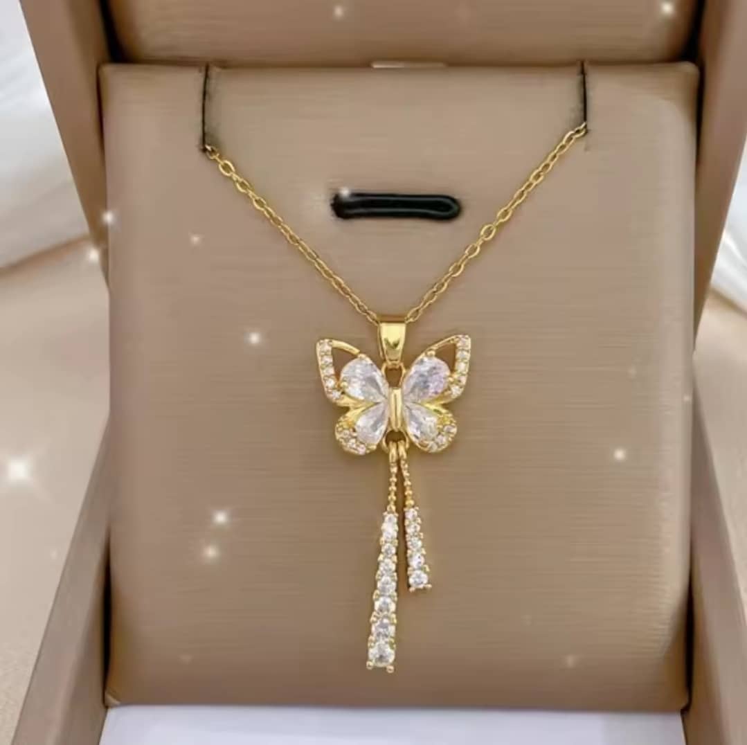 Gold Butterfly Necklace