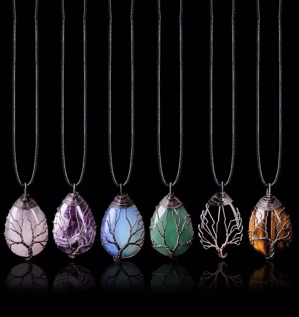 Tree of Life Gemstone Necklaces