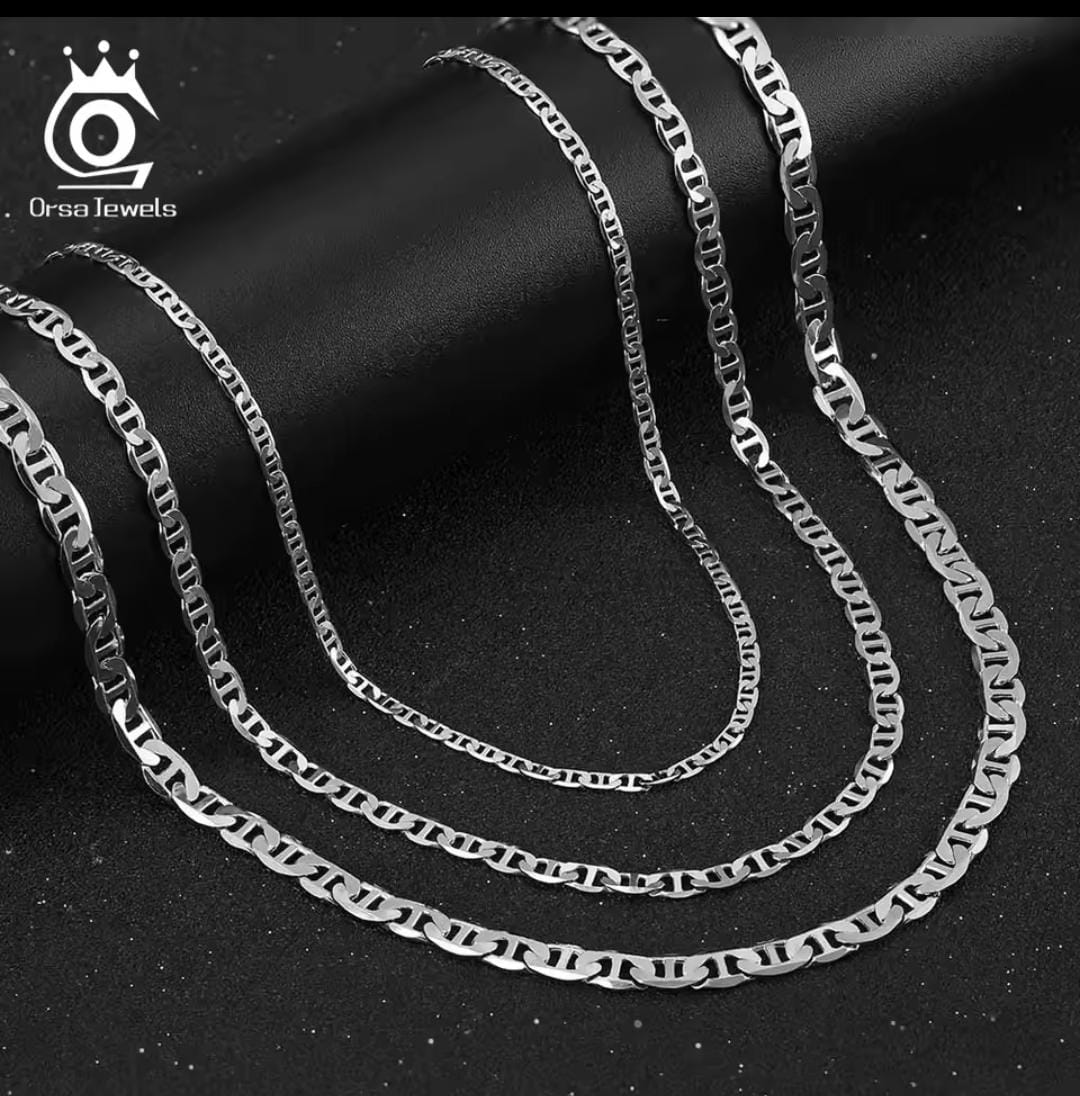 Collection of Silver Chains (price varies from the size)