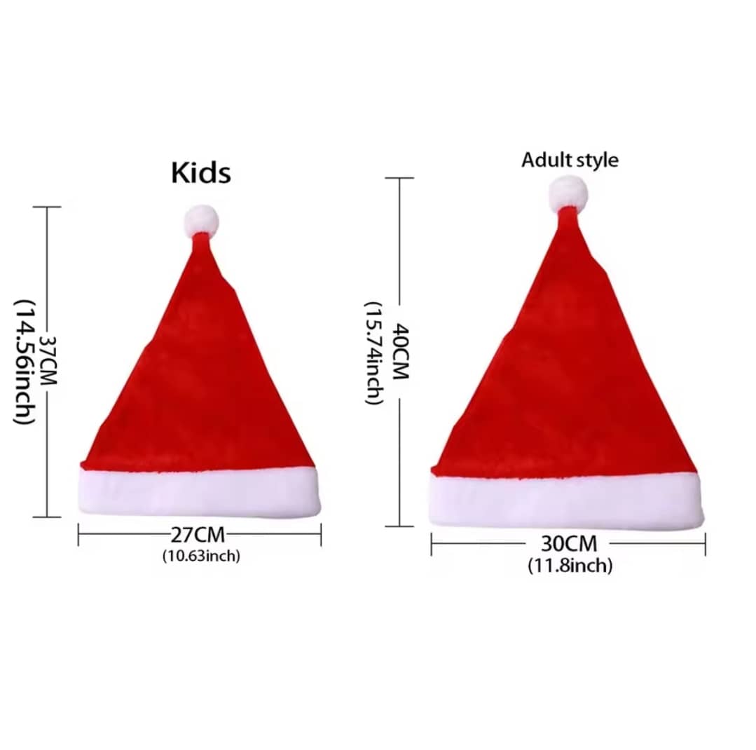 Personalized Christmas Santa Hats