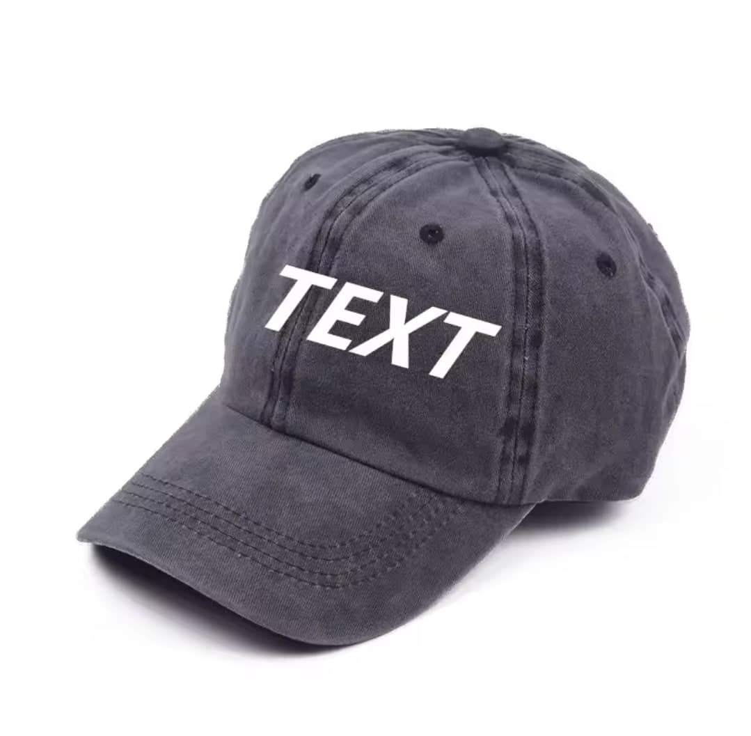 Custom Text Hat