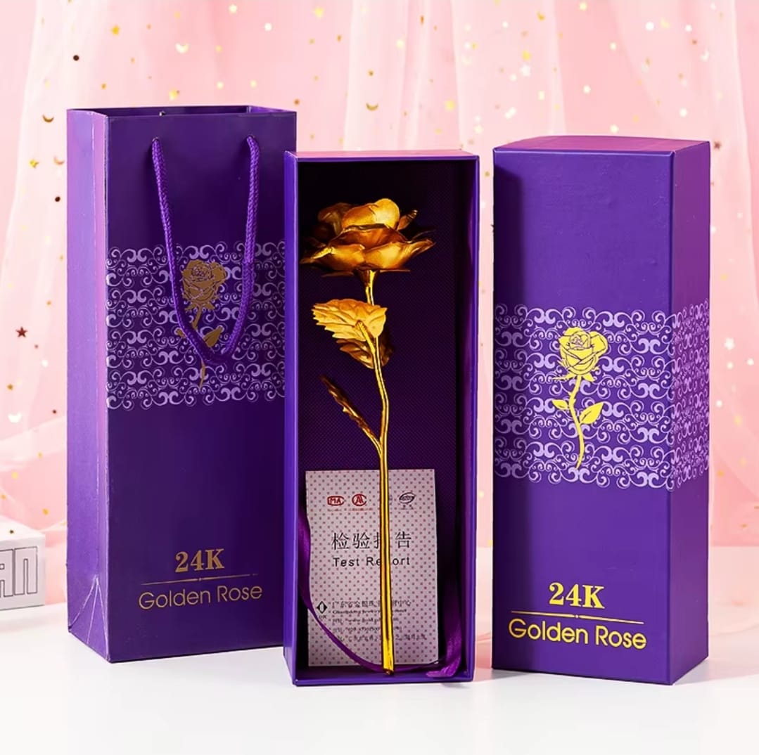 24K Golden Rose