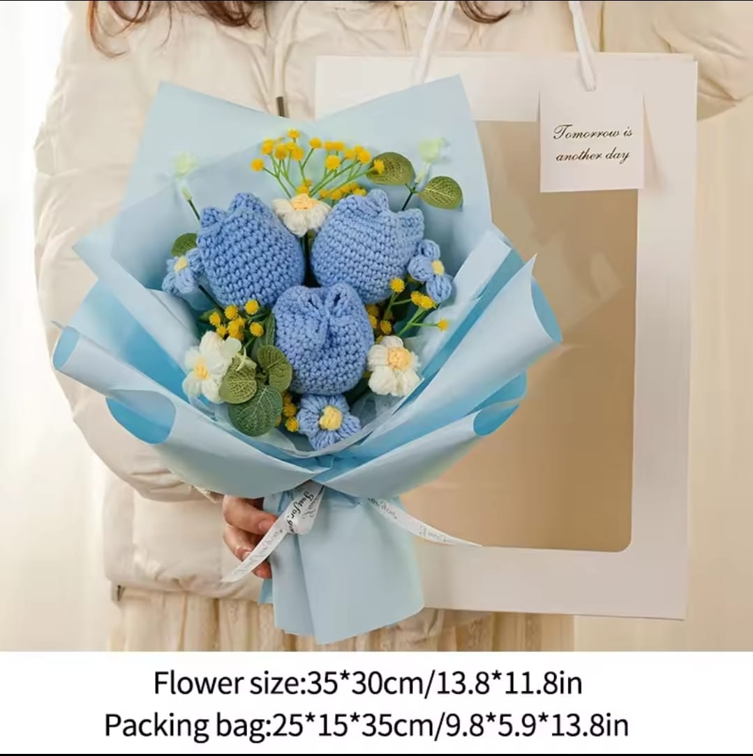 Handmade Crochet Flower Bouquet