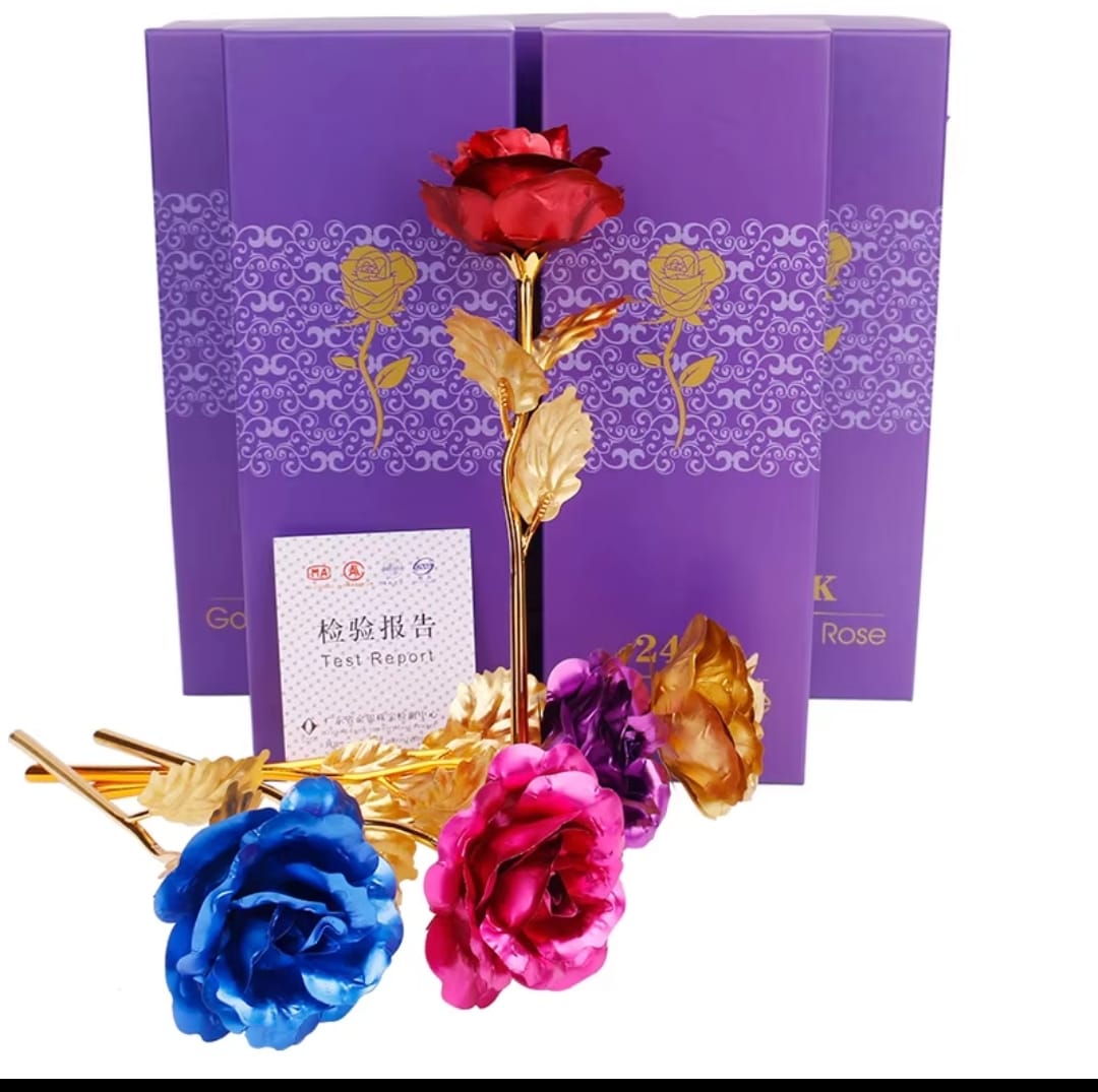 24K Golden Rose