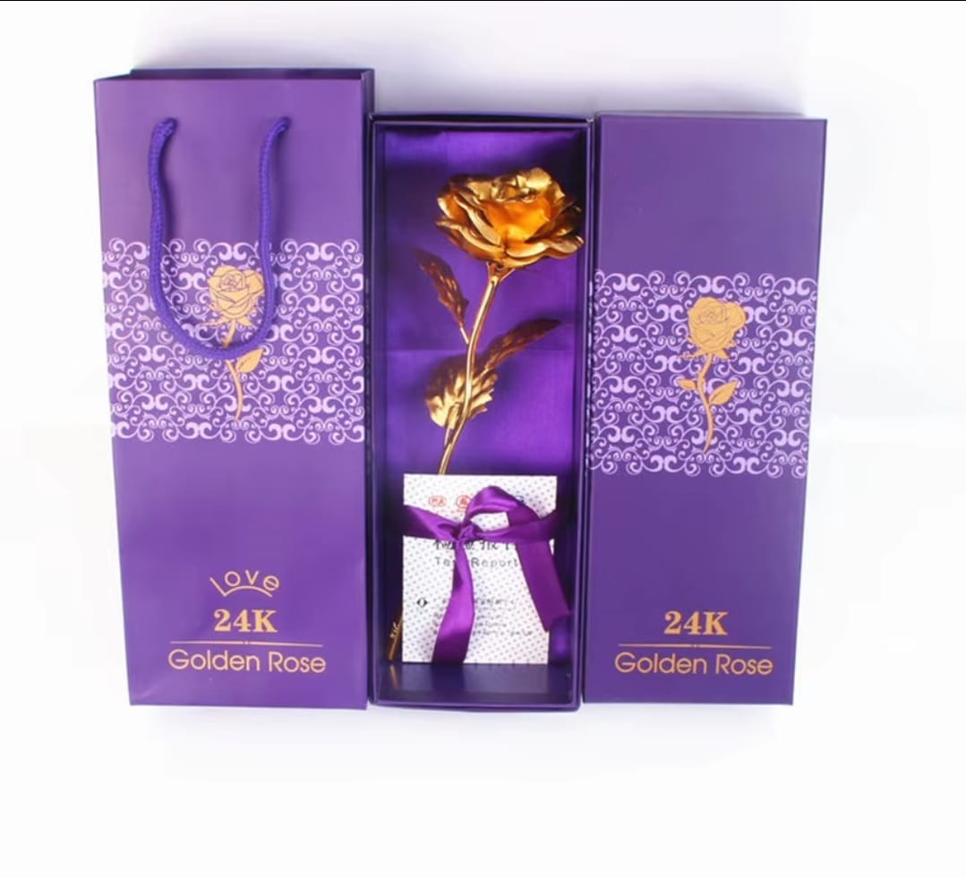 24K Golden Rose