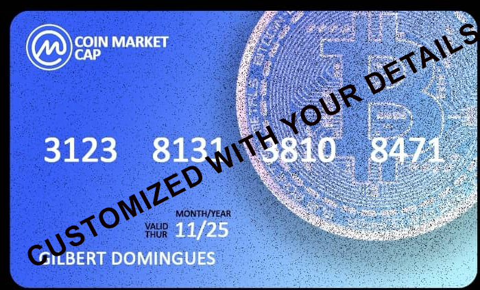 Customized plastic Cryptocurrency Card