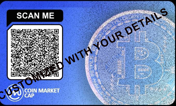 Customized  plastic Cryptocurrency Card